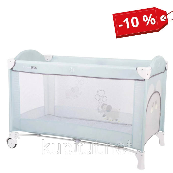 Ліжко-манеж дитяче FreeON Balloon elephant Dusty Mint