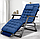 Раскладное кресло кровать с подушкой LEOBRO Темно-синий (LB-FCB-G1-BLU), фото 2