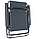 Розкладне крісло шезлонг LEOBRO Zero Gravity Black з козирком (LB-ZGC-T1-BLK), фото 5