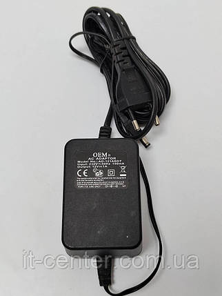 Блок живлення OEM AC AD-121ABDT / 12v / 1A / 5,5х2,5 (Б.В.), фото 1