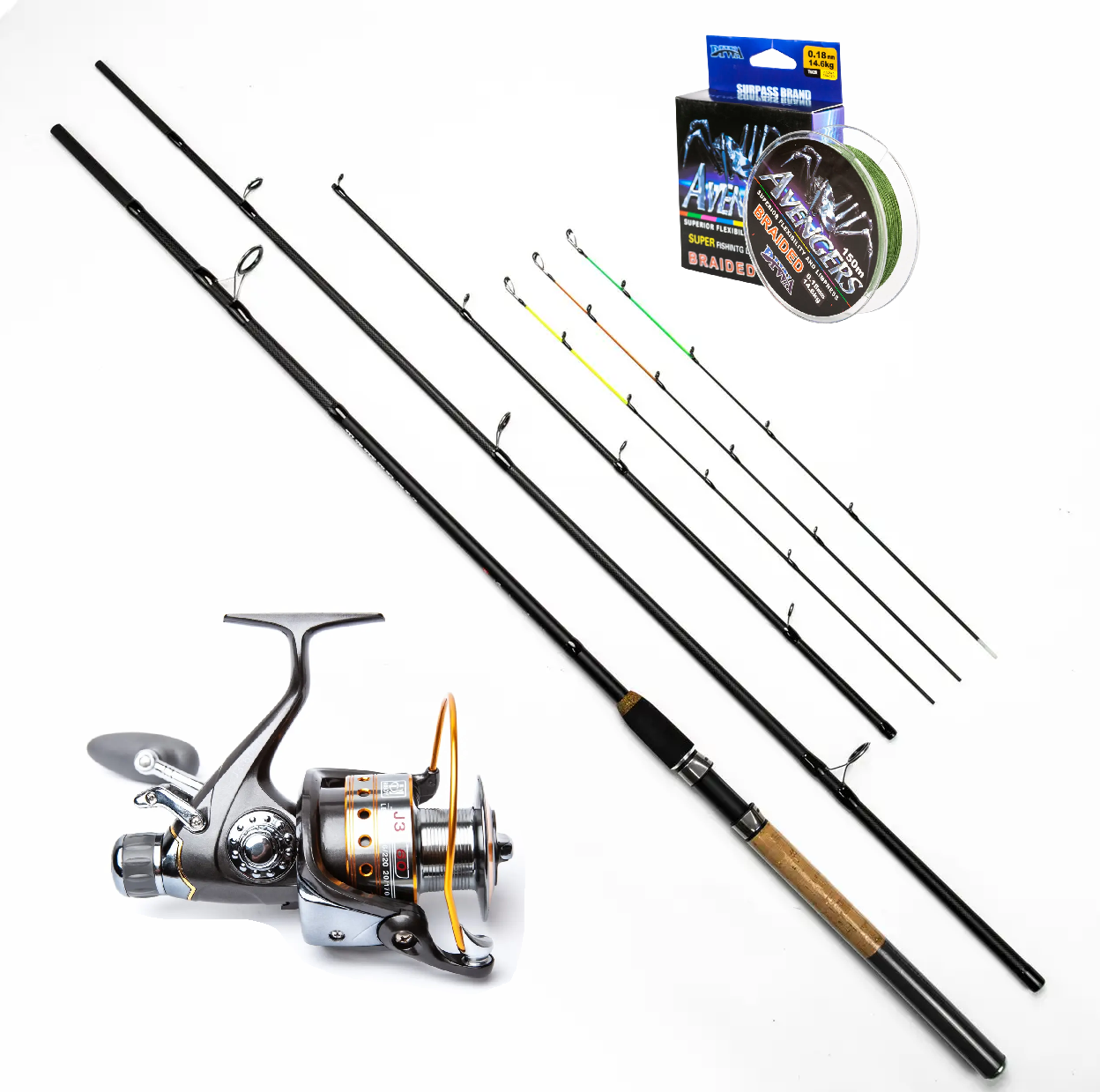 Фідерний готовий набір Tamaraw 3,30 м тест 80-150 г + Катушка + Шнур