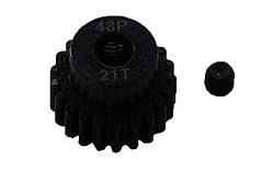 Піньйон сталевий RCTurn M0.5 48 Pitch під вал 3.175мм (21T)