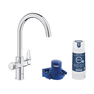 Змішувач для кухні Grohe Blue Pure StartCurve 30592000 з фільтром Blue S-Size 40404001 і головкою 64508001