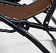 Розкладне крісло шезлонг LEOBRO Zero Gravity Brown (LB-ZGC-A1-BRN), фото 3