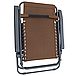 Розкладне крісло шезлонг LEOBRO Zero Gravity Brown (LB-ZGC-A1-BRN), фото 4