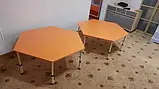 🧩 Дитячий шестимісний стіл з регулюванням висоти, фото 2