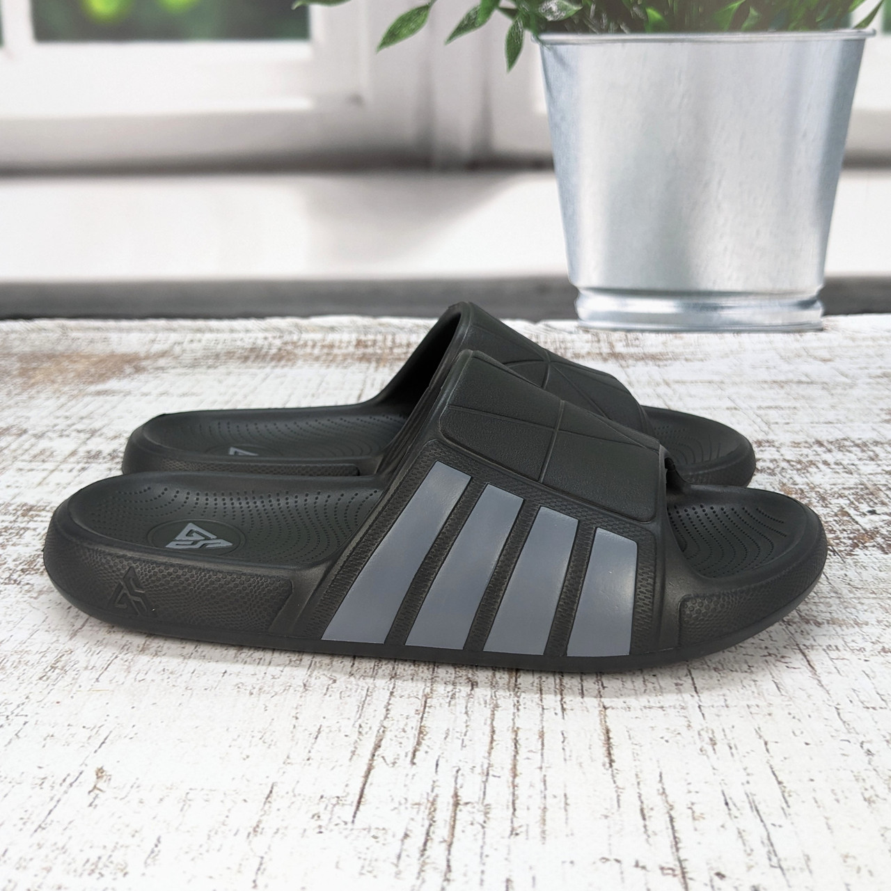 Шльопанці підліткові Gipanis графітові сланці пінки 4919, фото 1