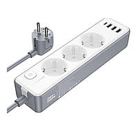 Мережевий подовжувач Borofone BAC9 (PD20W/1C3A)(EU)(L = 2M)