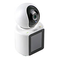 Смарт-камера відеоспостереження XO CR03 з екраном, Full HD, Wi-Fi, нічне бачення, двосторонній відеозв'язок, поворот 350 °