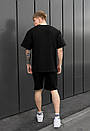 Літній костюм чорного кольору Staff ra black oversize, фото 3