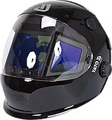 Маска електрозварювальника YATO TRUE COLOR з автозатемнюв фільтром 117х 156х 9,4мм, вічко- 108х82 мм