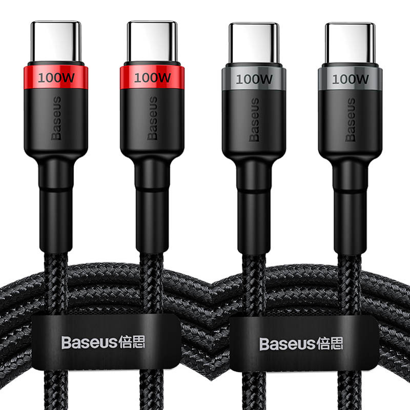 Дата кабель Baseus Cafule Type-C to Type-C PD2.0 100 W (2m) (CATKLF-AL)