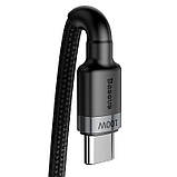Дата кабель Baseus Cafule Type-C to Type-C PD2.0 100 W (2m) (CATKLF-AL), фото 4