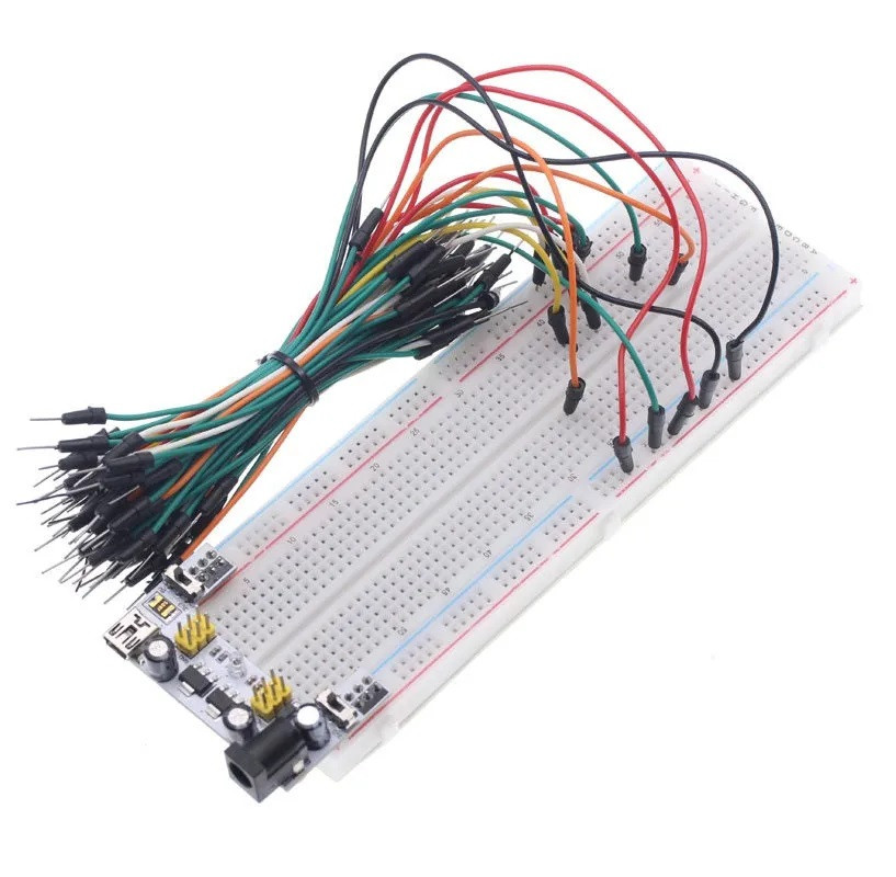 Плата макетна MB-102 Kit, комплект з блоком живлення та конекторами, для Arduino та DIY проектів