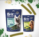 Ласощі для собак великих порід Brit Premium Happy Day Dental Snacks L з колагеном і спіруліною, 250 г, фото 3