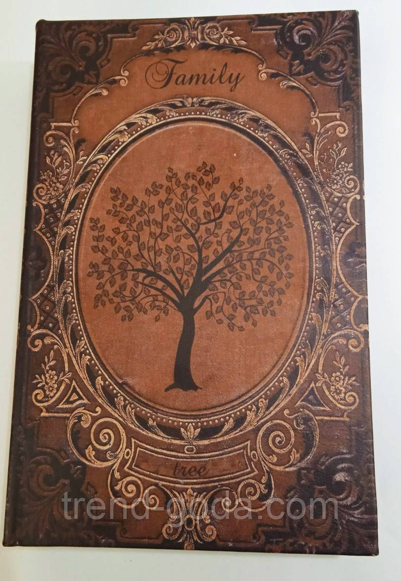 Книга сейф скринька велика Сімейне дерево "family" Подарунок книга скринька сейф для грошей 17х26х5