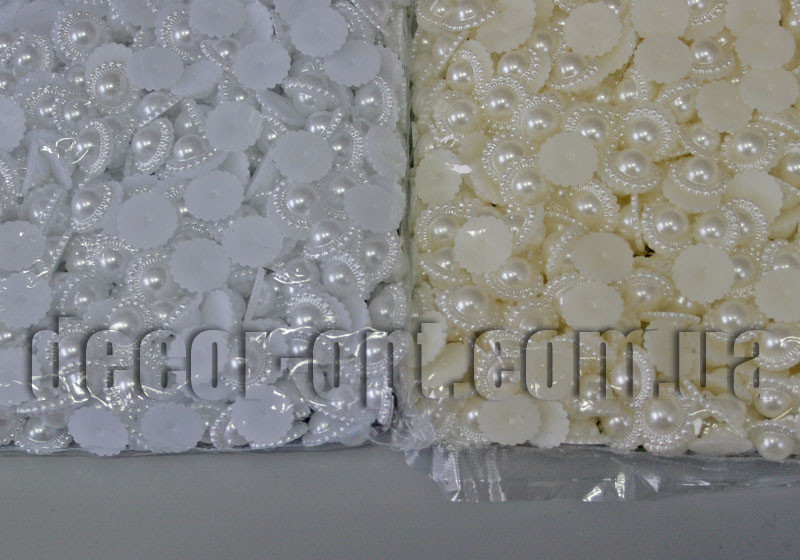 Напіввишки намистина-квітка з окантовкою 18 мм/100 г