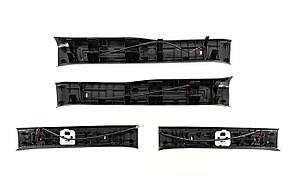 Накладки на дверні пороги з підсвічуванням 4 шт для Toyota Land Cruiser 300, фото 4