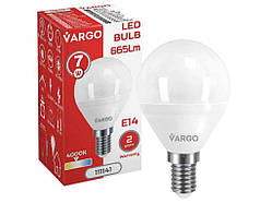 Лампа світлодіодна 7W E14 G45 4000K 220V (V-111141) ТМ VARGO