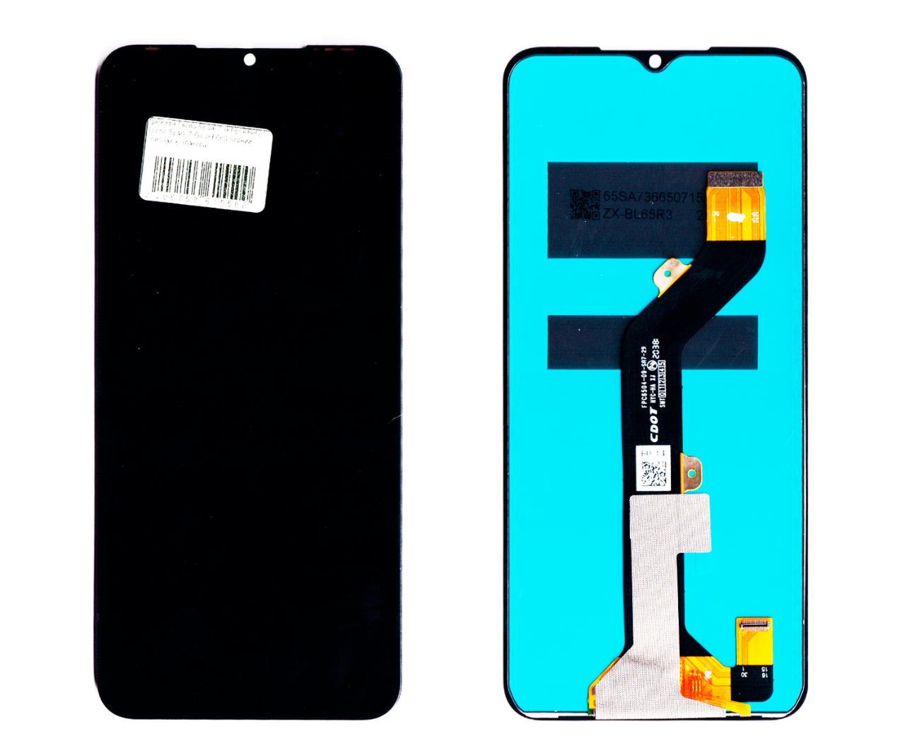 Дисплей Tecno Spark 7 (KF6/ KF6N)/ Tecno Spark 7 Go (KF6m) чорний оригінал в упаковці, фото 1