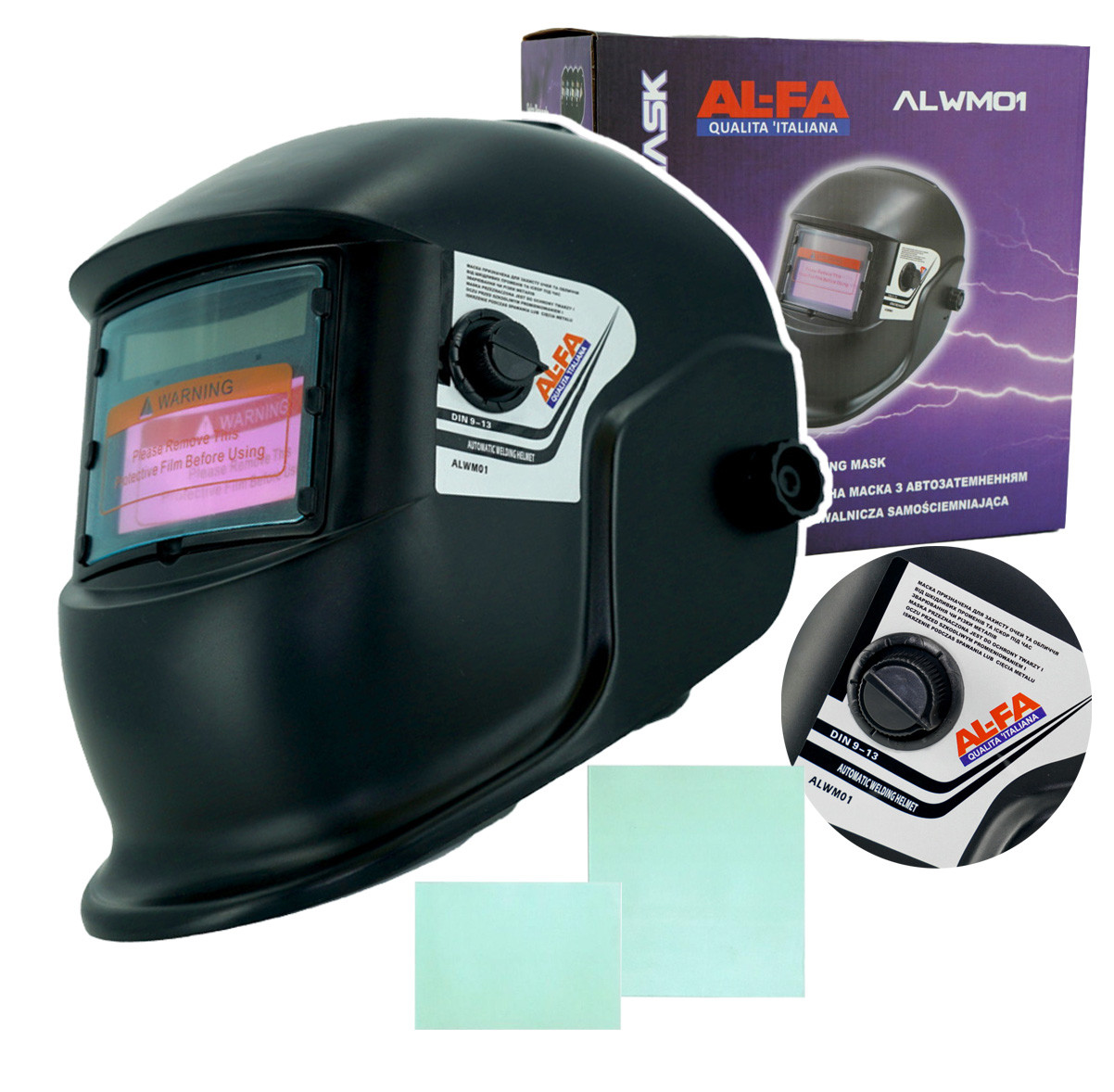 Зварювальна маска хамелеон AL-FA ALWM01