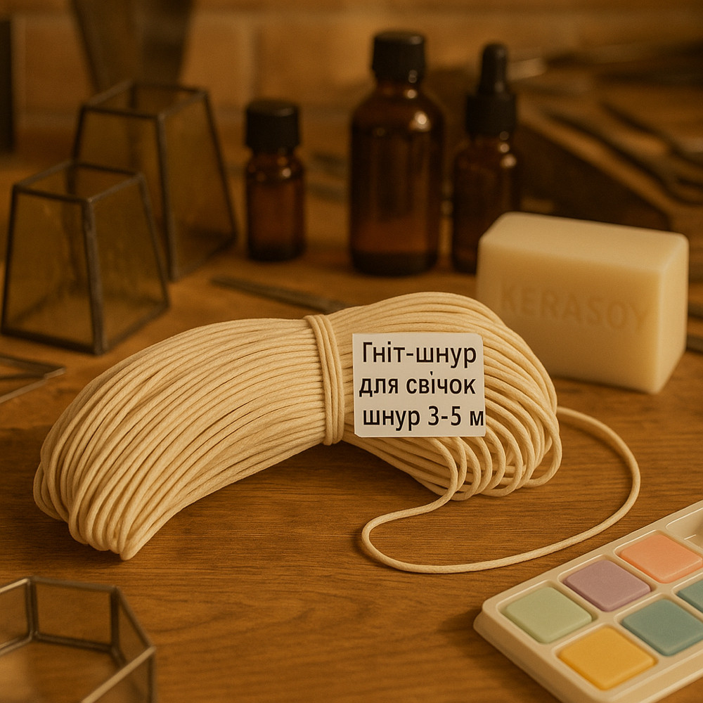 Гніт-шнур для свічок #3 Промис-Плюс, 10 м, фото 1