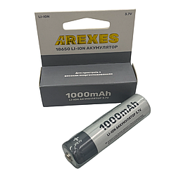 Акумуляторна батарейка AREXES 18650 Li-Ion 1000 мАг 3.7V (продаж 1 шт, без заводського пакування)