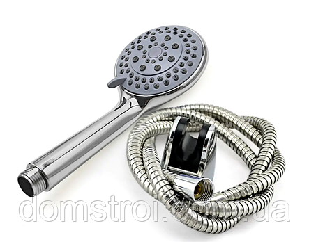 Душовий комплект ZERIX SHOWER SET-03 (ZX3097): лійка 5-режимна, шланг, кронштейн, фото 3