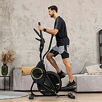 Орбітрек магнітний Hop-Sport HS-450B Dynamic чорно-золотистий, фото 2