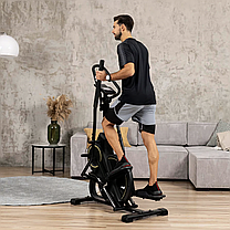 Орбітрек магнітний Hop-Sport HS-450B Dynamic чорно-золотистий, фото 4