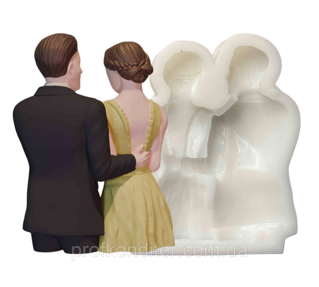 Силіконовий Молд для шоколаду, карамелі, мастики та ін "ПАРА молодят", фото 1