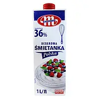 Вершки Mlekovita тваринні Smetanka 36%, 1л