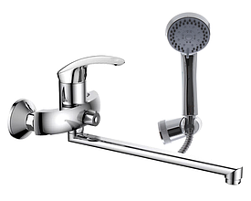 Змішувач для ванни з душовою лійкою HAIBA FABIO 006 латунь хром (HB0746) картридж