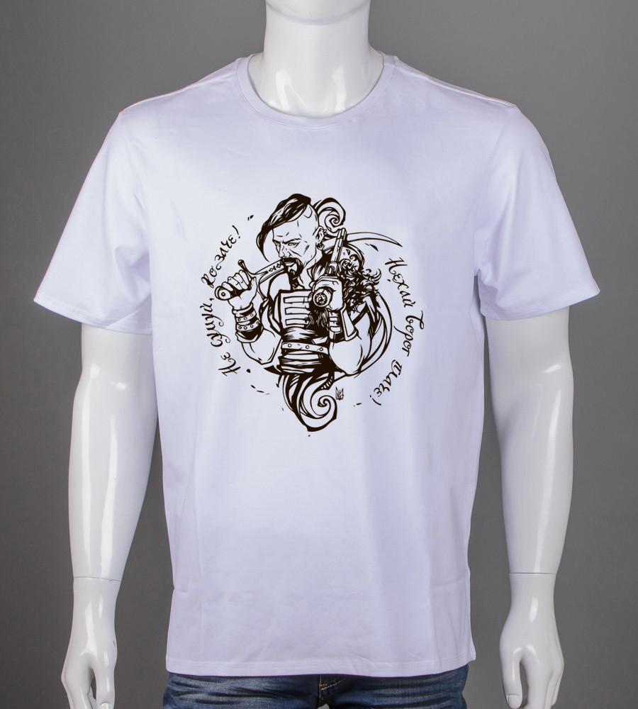 Футболка супер-батал Козак 2503сб (Уп.2шт 5XL,6XL), Білий