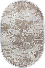 Сучасна бежева килимова доріжка з блиском LEVADO 03889A L.Beige/White, фото 3
