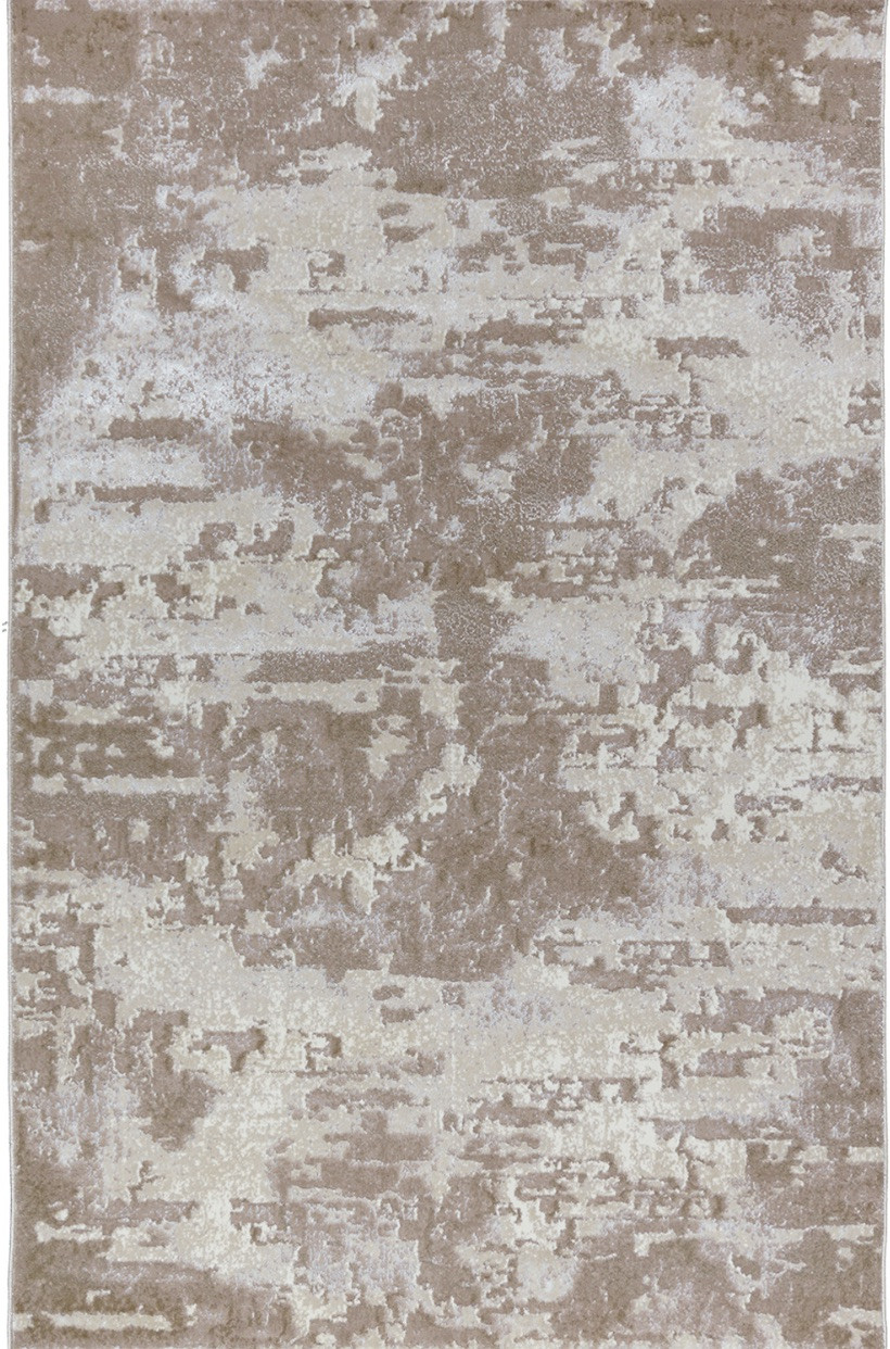 Сучасна бежева килимова доріжка з блиском LEVADO 03889A L.Beige/White