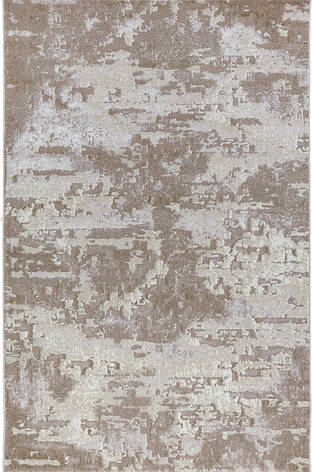 Сучасна бежева килимова доріжка з блиском LEVADO 03889A L.Beige/White, фото 1