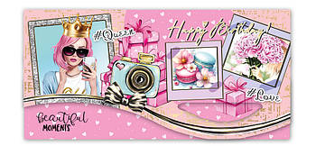 Конверт для грошей для дівчини "Happy Birthday!", № 2828