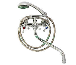 Змішувач для ванни з душовою лійкою MASTER 143 хром (MR0007) букса