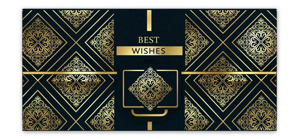 Конверт для грошей чоловічий Best wishes, № 2824