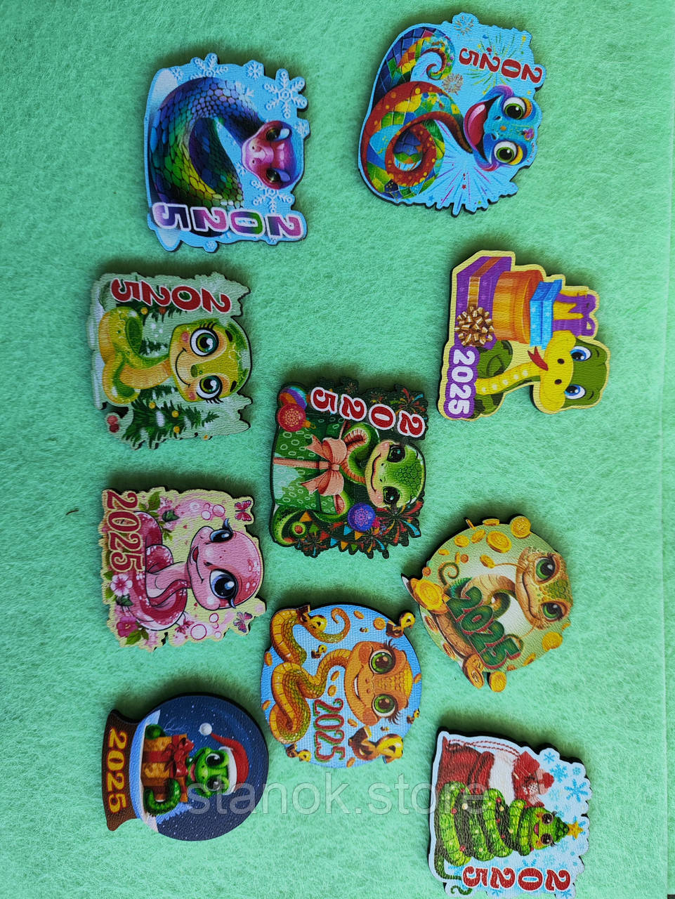 Магніт змійка на дсп асорті, фото 1