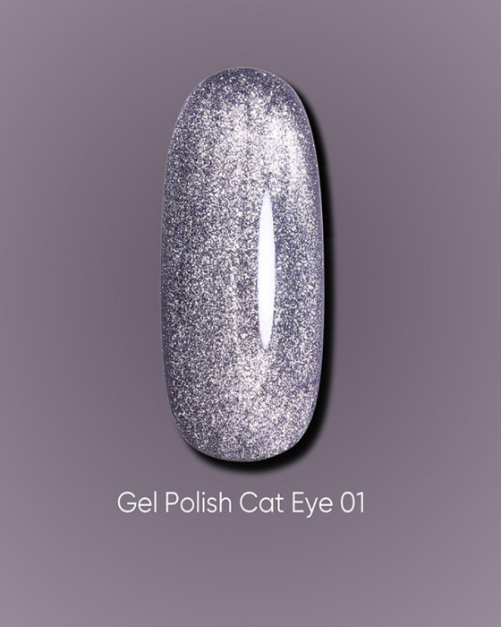 DARK GEL POLISH CAT EYE 01, 10 ML
