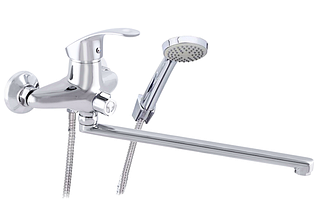 Змішувач для ванни з душовою лійкою ZERIX NHK-135 хром (ZX0046) картридж