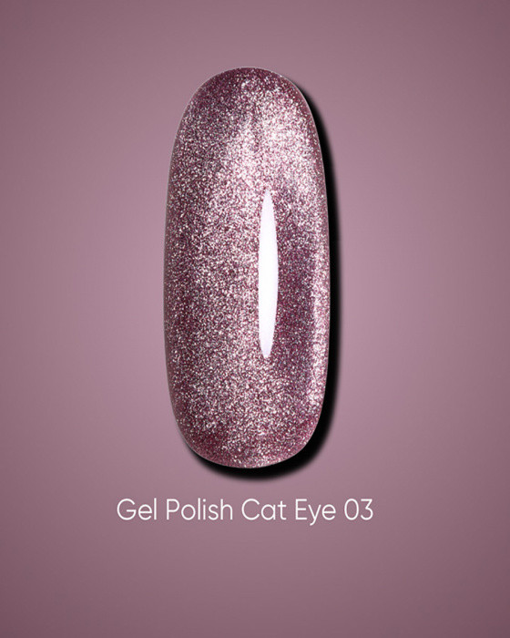 DARK GEL POLISH CAT EYE 03, 10 ML, фото 1