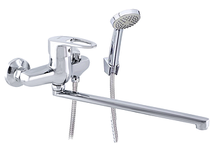 Змішувач для ванни з душовою лійкою ZERIX NEO-180 / NEO-181 хром (ZX2894 / ZX0423) картридж