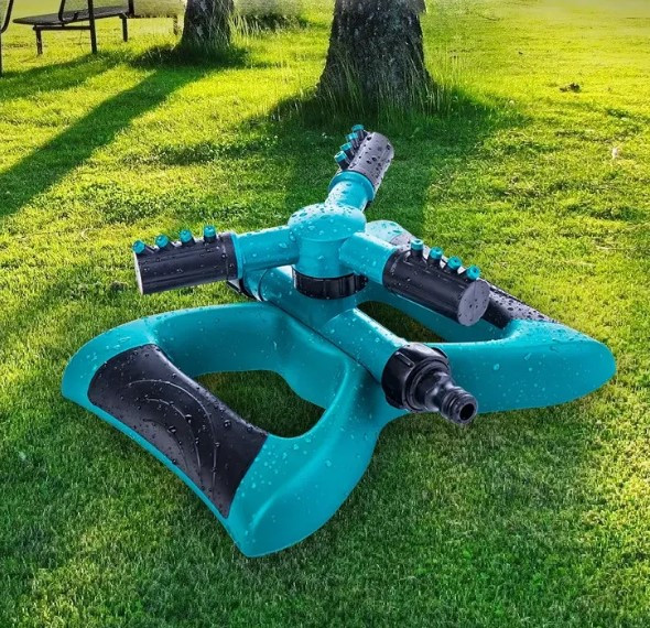 Автоматична зрошувальна система поливу Lawn Sprinkler  розпилювач для газонів та саду, фото 1