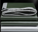 Тент 150 г/м2 Shadow 5 х 8 м тарпауліновий (Чіткій розмір) точна щільність тентів від дощу, фото 6