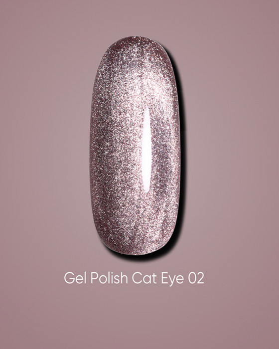 DARK GEL POLISH CAT EYE 02, 10 ML