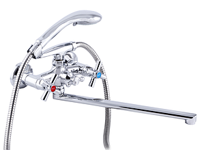 Змішувач для ванни з душовою лійкою ZERIX D4Q 722 хром (ZX0214) букса