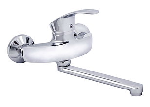 Змішувач настінний універсальний ZERIX MST-135 хром (ZX2761) / NST-A181 хром (ZX2773) картридж